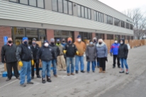The St. Paul Regional Labor Federation and St. Paul Building Trades teamed up for a distribution event at the Labor Center Feb. 3.